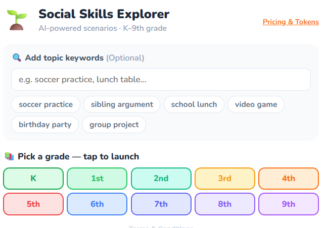Social Skills Explorer screenshot